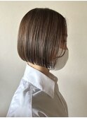 Hona hair ☆ ハイライト×大人ボブ
