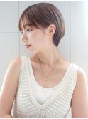 ぴたっとマッシュショート_チェリーブラウンフェミニン_9303