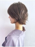 ショートウルフ_大人ガーリーチョコレートプリカールグ_ba354411