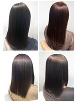 美容室フルール&nbsp;★縮毛矯正ロング♪コスメストレート髪質改善ココアベージュ