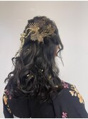 【BelleCoupes】卒業式 袴着付けヘアアレンジ ハーフアップ