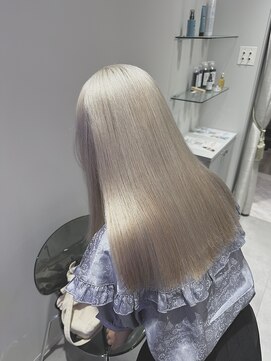 プライズ 成増店(prize) ホワイトベージュハイトーンダブルカラーロング成増