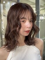 メゾンアクア 表参道(Maison ACQUA)&nbsp;＋ウェーブミディアム似合わせカットミディアムパーマボブパーマ