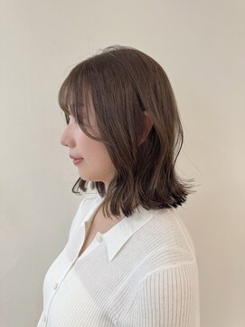 ユーフォリア 青山(Euphoria) 外ハネボブ/結べるボブ/ヘーゼルベージュ*担当yuki