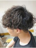 ツーブロック/一周/刈り上げ/マッシュ/波巻きパーマ