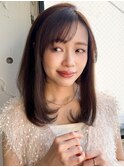 美髪うるツヤレイヤーカットシースルーバングサイドバング