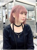 韓国/レイヤー/イメチェン/ホワイト/外ハネボブ/美髪/渋谷