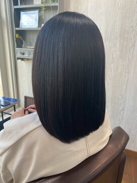 コルテ 倉敷西坂店(CoRte.) 愛されセミロング/柔らかストレート/暗髪/エイジングケア/小顔