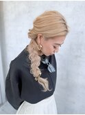 #簡単ヘアアレンジ