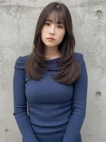 ニューヨークニューヨーク イオンスタイル東淀川店(NYNY)&nbsp;韓国内巻きレイヤーぱっつんバング透明感カラー【淡路/上新庄】