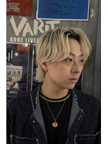 メロウ 神戸三宮(mellow)&nbsp;センターパート　/ニュアンスパーマ　/メンズカット　/女子ウケ