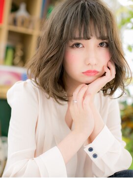 カバーヘア ブリス 大宮西口(COVER HAIR bliss) ニュアンスパーマくせ毛風ゆるふわミディアムh4大宮30代40代!