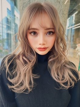 ジゼル 博多筑紫口店(GiseL)の写真/ハイトーンでも艶のある髪になれると口コミで話題の博多駅前の人気美容院♪透明感カラーならGiseL筑紫口へ