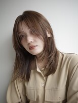 ヌヌ 渋谷 原宿 明治神宮前(nunu)&nbsp;レイヤーカットウルフカットボブグレージュオリーブべージュ