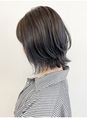 【松戸 松田】ボブレイヤーハイライトメッシュコバルトブルー
