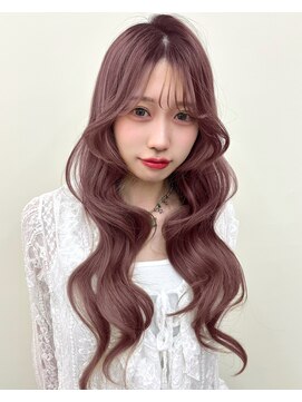 ロンドイディールバンダイ 新潟万代(Lond ideal) ペールピンク×フォワード巻きスタイル