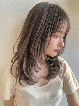 カバーヘア ブリス 戸田公園西口店(COVER HAIR bliss) ミルクティーブロンド韓国ハッシュカット/艶髪p戸田公園