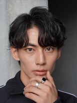 レタッチバイフィフス(RETOUCH by fifth)&nbsp;センターパート×ルーズパーマ