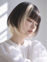 ヌフ(neuf)&nbsp;【池袋】ホワイトベージュ×フェイスフレーミングボブ