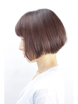 スパ ヘアーデザイン(SPA hair design) コーラルベージュの艶々ボブ
