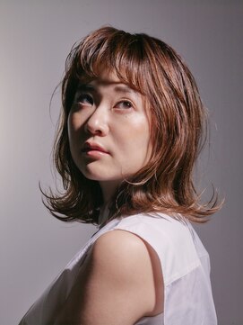 アンテレ 毛先だけパーマの外ハネボブ
