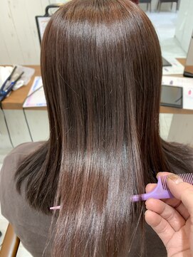 ソワン ドゥ ブレス 立花店(soin de brace) 小顔/大人ガーリー/似合わせカット/ダークアッシュ【高嶋仰】