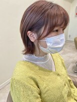 アローム(alom) オレンジベージュ×ボブ