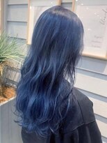 オーブ ヘアー クレア 春日店(AUBE HAIR crea) 【AUBE HAIR】韓国風カラー_ネイビー