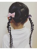 キッズヘアアレンジ♪