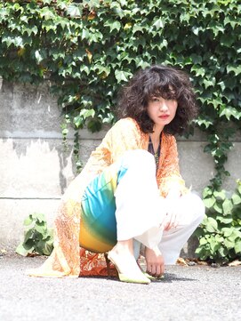 リブロ 三軒茶屋(LIBRO) くせ毛風ロングスタイル