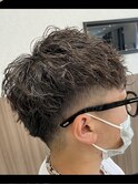 メンズカットツイストパーマ