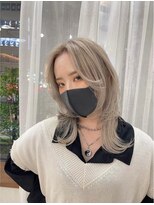 プライズ アイリス 池袋東口店(prize Iris)&nbsp;ミディアムウルフホワイトミルクティーレイヤー