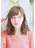 抜け感パーマ