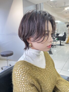 ヴェイン 渋谷(vain) ★くびレイヤーエモージュ黒髪グレーベージュレイヤーロング