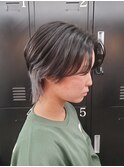 センターパートインナーグレー