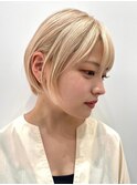 30代40代大人女性/前髪ありショートボブ/ショートヘア/髪質改善
