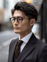 アルトリスト(Altruist Aging×HAIR&SPA)&nbsp;ブルーブラックスパイキーショートサーフカールフェザーパーマ