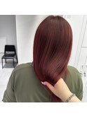 ブリーチなしレッド