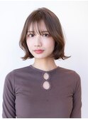 レイヤーボブくびれボブ韓国レイヤー髪質改善小顔前髪カット