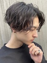 テン 心斎橋(tenn.)&nbsp;マッシュウルフカット波巻きパーマツイストスパイラルパーマ★