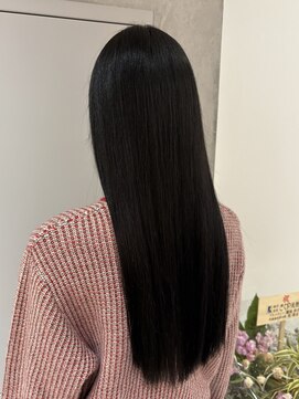 ヨーク(YOKE) 【YOKE】髪質改善艶髪艶カラー縮毛矯正ダークグレー