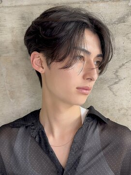 サイン メンズ 渋谷(SIGN men's) フェザーパーマダウンパーマニュアンスパーマセンターパート