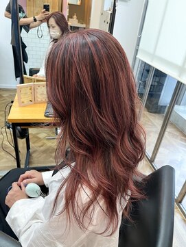 ペスカ 長町南店(pesca) バレイヤージュ・ピンクベージュ