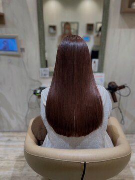 シーループユナイテッドアトリエ(C-LOOP UNITED ATELIER) 【髪質改善】秋におすすめ暖色ブラウン/水素カラー-30代40代50代