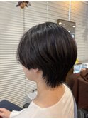 〈江戸桃海〉ハンサムショート/縮毛矯正/ショートスタイル