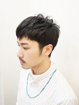 ヘアー マテリアル(hair material)の写真/【4席のみ★Men's行きつけサロン】高技術でビジネスシーンからカジュアルまで多彩なスタイルを創り上げる!