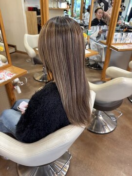 ルーフ 用賀(ROOF) 重めロング/ハイライト/抜け感