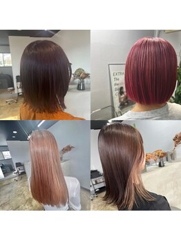 レノ(LENO)の写真/髪質やダメージ、ご希望のデザインに合わせてメーカーを使い分け薬剤を調合。オリジナルのデザインに…♪