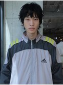 メンズショートウルフメンズウルフメンズ黒髪ショート