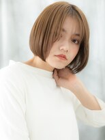 ドクターズ サロン ラブ(Dr's Salon LAB)&nbsp;ツヤ髪マロンベージュ韓国ミストバング小顔ボブu古河20代30代